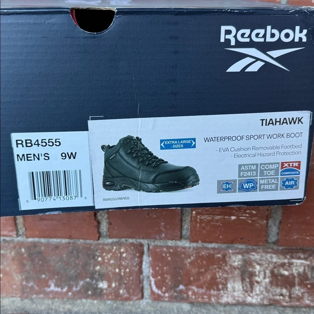 Reebok Men’s Tiahawk Composite Toe Waterproof Work Boots RB4555 Black Size 9
